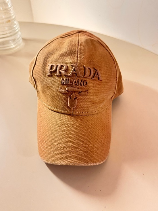 Prada Other - Prada Beige Canvas Baseball Cap